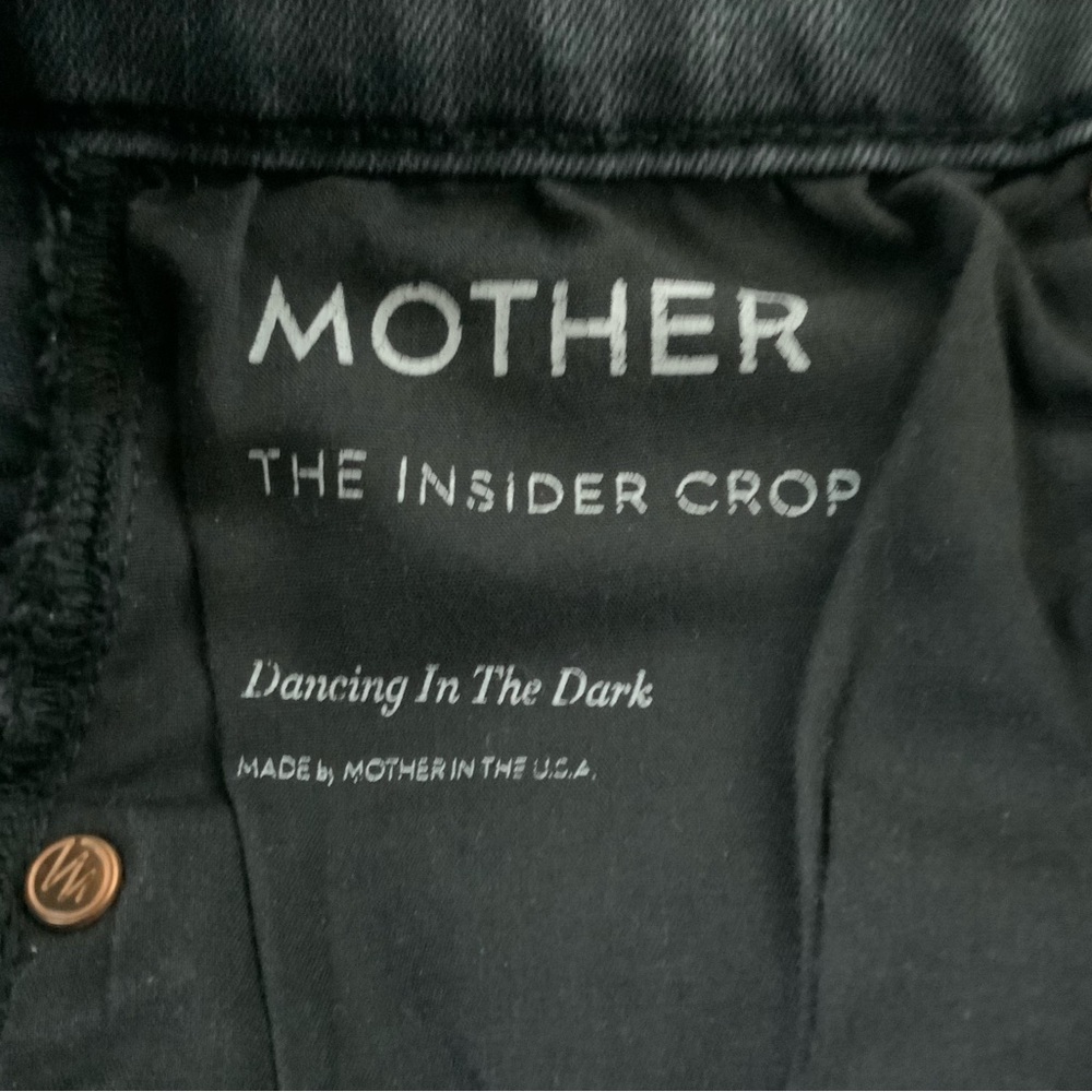 MOTHER Jeans Insider Crop Dancing in the Dark Gray Size 28 - Picture 11 of 13
